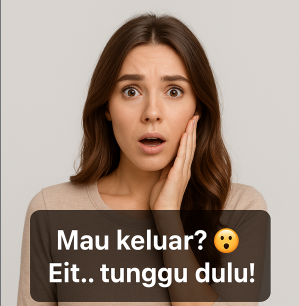 Mau keluar ya?